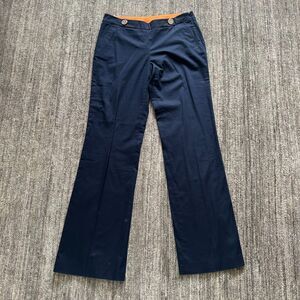 Tory Burch Navy Sailor Wide Leg Pants Size 8